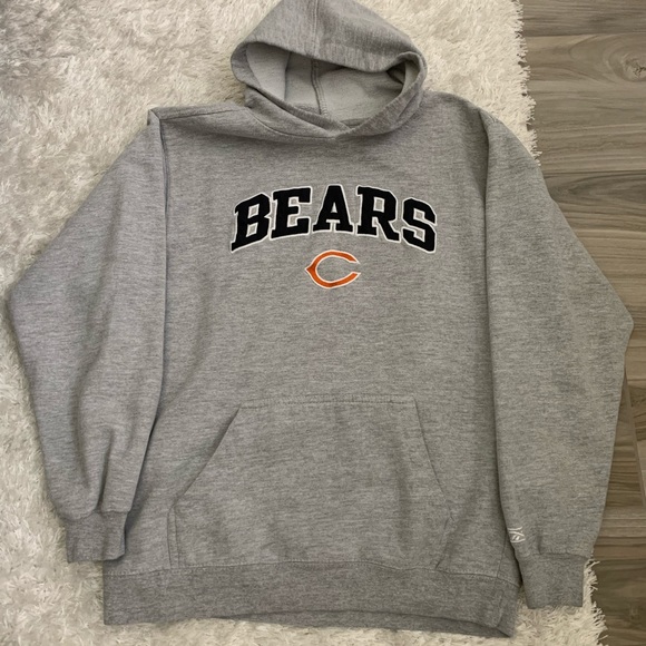 Reebok Tops - Women’s Sm Chicago Bears grey hooded sweatshirt